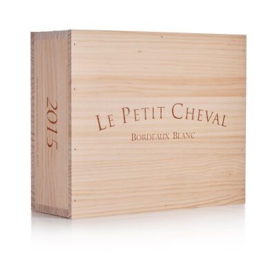 View full screen - View 1 of Lot 466. Le Petit Cheval Blanc 2015 (6 BT).