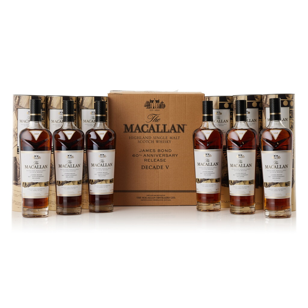 View full screen - View 1 of Lot 241. The Macallan James Bond 60th Anniversary Decade V 43.7 abv NV (6 BT70).
