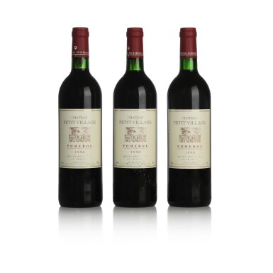 View full screen - View 1 of Lot 255. Château Petit Village 1996 (3 BT).
