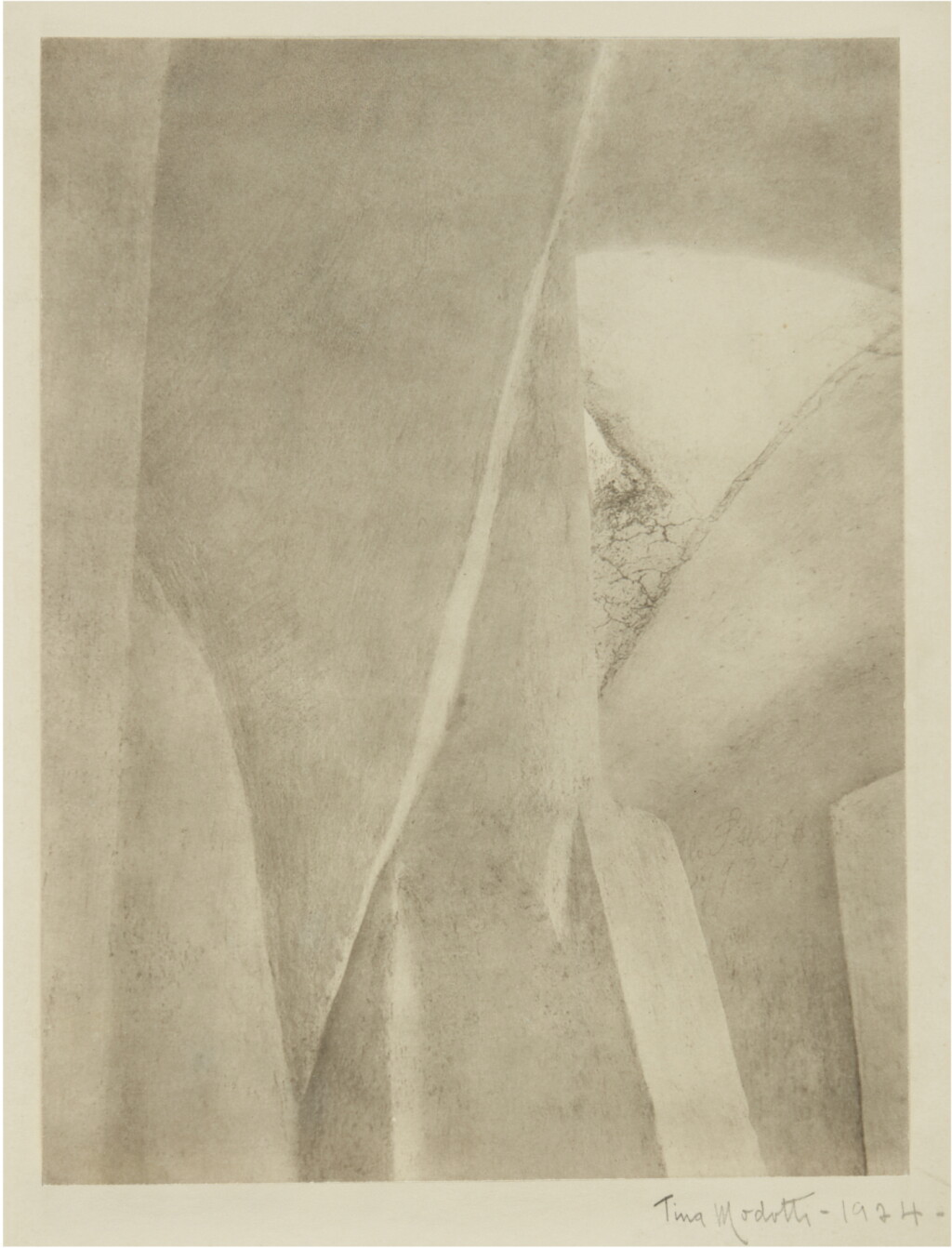 View full screen - View 1 of Lot 58. TINA MODOTTI | INTERIOR OF CHURCH TOWER AT TEPOTZOTLÁN, MEXICO.