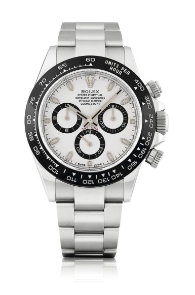 View full screen - View 1 of Lot 85. ROLEX | REFERENCE 116500LN DAYTONA A STAINLESS STEEL AUTOMATIC CHRONOGRAPH WRISTWATCH WITH BRACELET, CIRCA 2018.