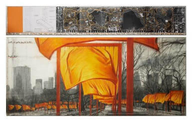 View full screen - View 1 of Lot 14. The Gates (Project for Central Park, New York City).