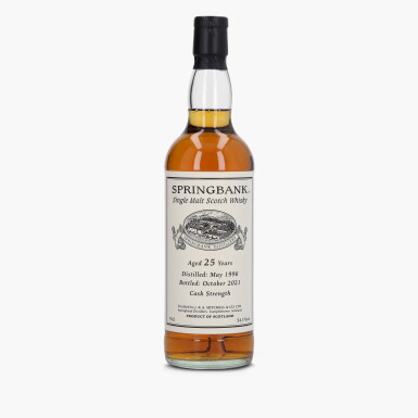 View full screen - View 1 of Lot 2088. Springbank Private Cask 25 Year Old 54.1 abv 1996 (1 Bottle 70cl).