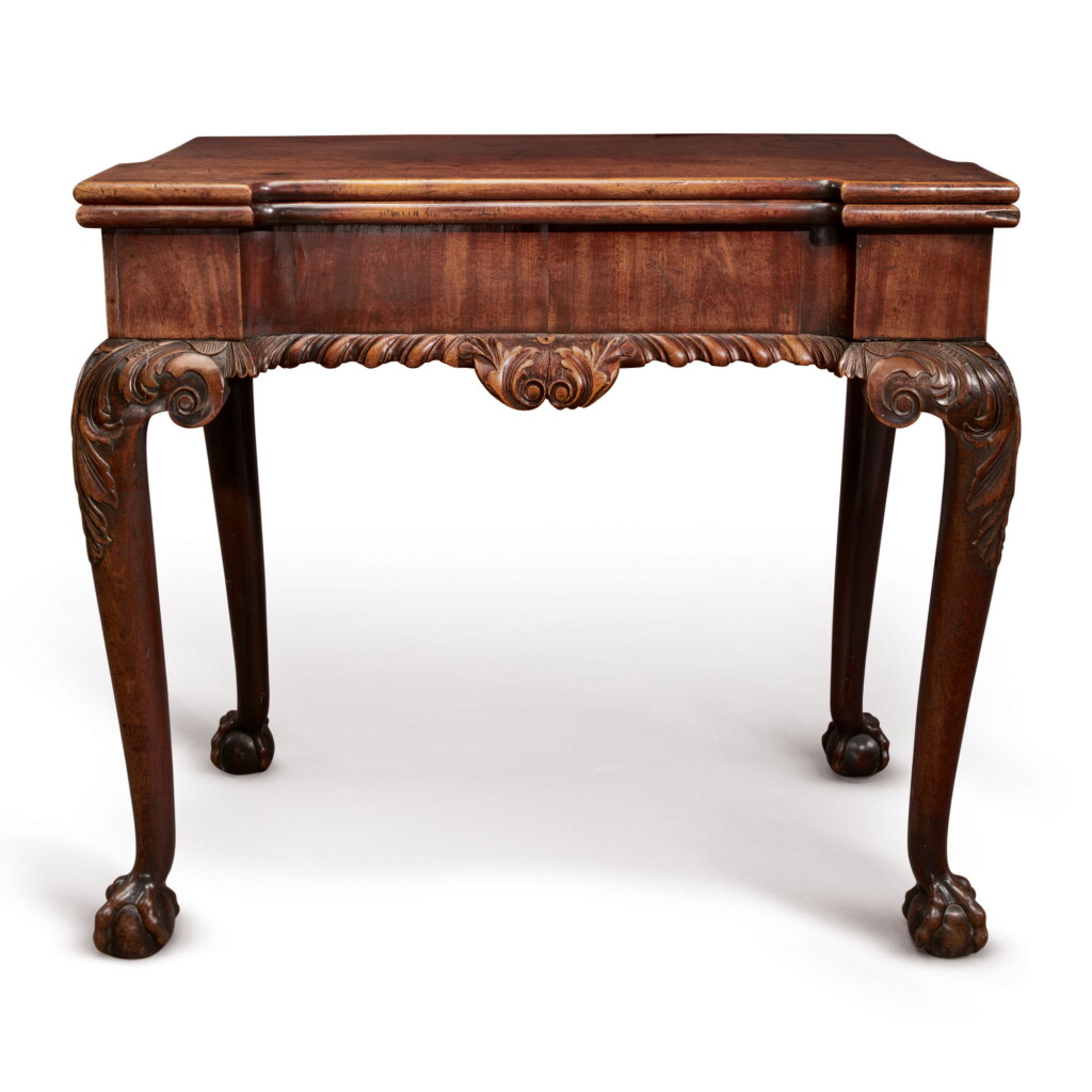 View full screen - View 1 of Lot 538. A GEORGE II MAHOGANY TEA TABLE, CIRCA 1740.