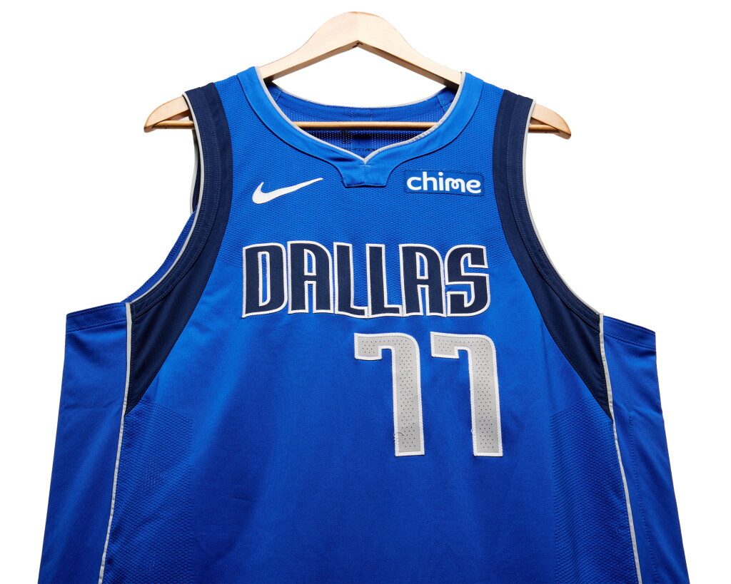 View full screen - View 1 of Lot 1. Luka Dončić Dallas Mavericks 2023-2024 Game Worn Icon Edition Jersey | Double-Double.