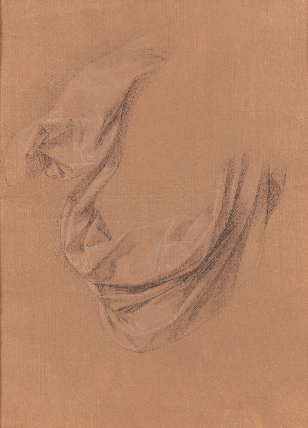 View full screen - View 1 of Lot 1105. Drapery study.