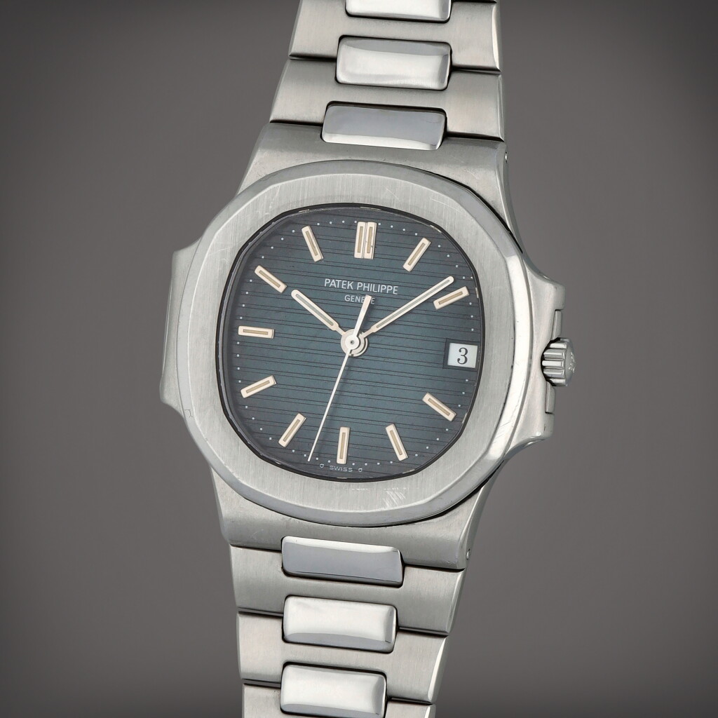 View full screen - View 1 of Lot 211. Nautilus, Reference 3800/1A-001 | A stainless steel wristwatch with date and bracelet | Circa 1995.