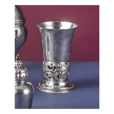 View full screen - View 1 of Lot 4. A DANISH SILVER VASE, NO. 74, GEORG JENSEN SILVERSMITHY, COPENHAGEN, CIRCA 1933-44.
