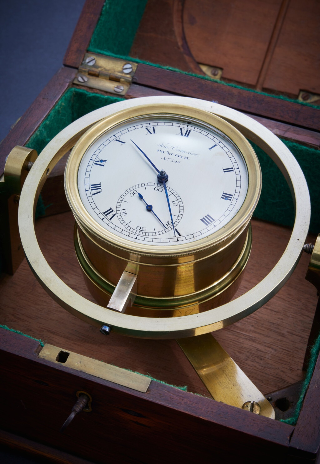 View full screen - View 1 of Lot 27. A one-day box marine chronometer, No. 545/2982, Circa 1800 .