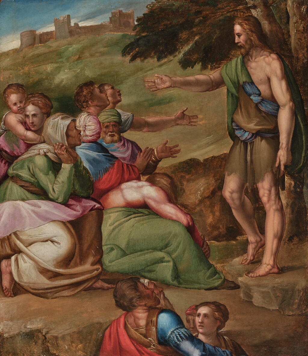 View full screen - View 1 of Lot 114. The Sermon of Saint John the Baptist.