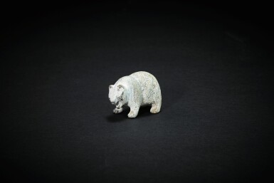 View full screen - View 1 of Lot 3852. A calcified jade bear, Han dynasty | 漢 玉熊.