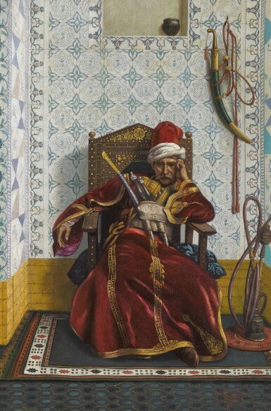 View full screen - View 1 of Lot 26. Portrait of Markos Botsaris, after Jean-Léon Gérôme.