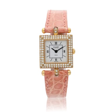 View full screen - View 1 of Lot 187. Reference 93293, A yellow gold and diamond-set wristwatch, Circa 2000 .