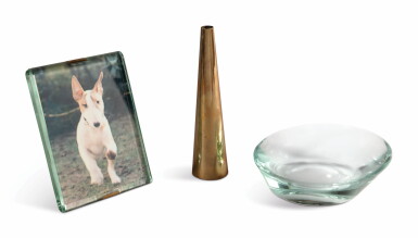 View full screen - View 1 of Lot 48. FONTANA ARTE | BOWL, CONE AND PICTURE FRAME.