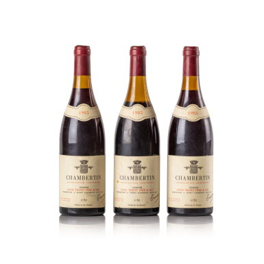 View full screen - View 1 of Lot 215. Chambertin 1985 Trapet Père et Fils (3 BT).
