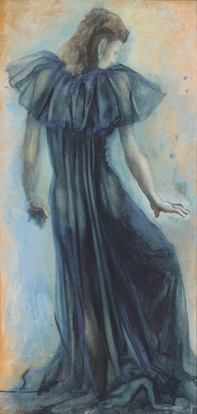 View full screen - View 1 of Lot 391. Girl in Blue.