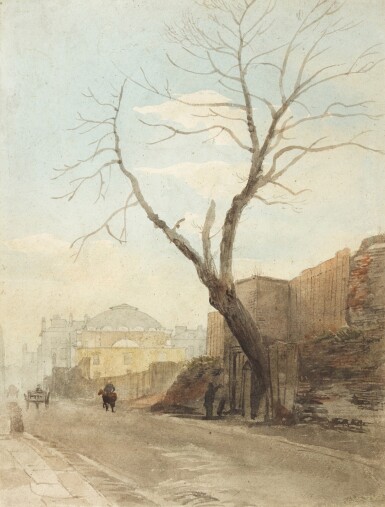 View full screen - View 1 of Lot 207. Albion Chapel and the Remains of London Wall and Bethlehem Hospital.