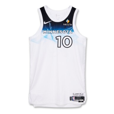 View full screen - View 1 of Lot 76. Mike Conley Minnesota Timberwolves 2024-2025 Game Worn City Edition Jersey.