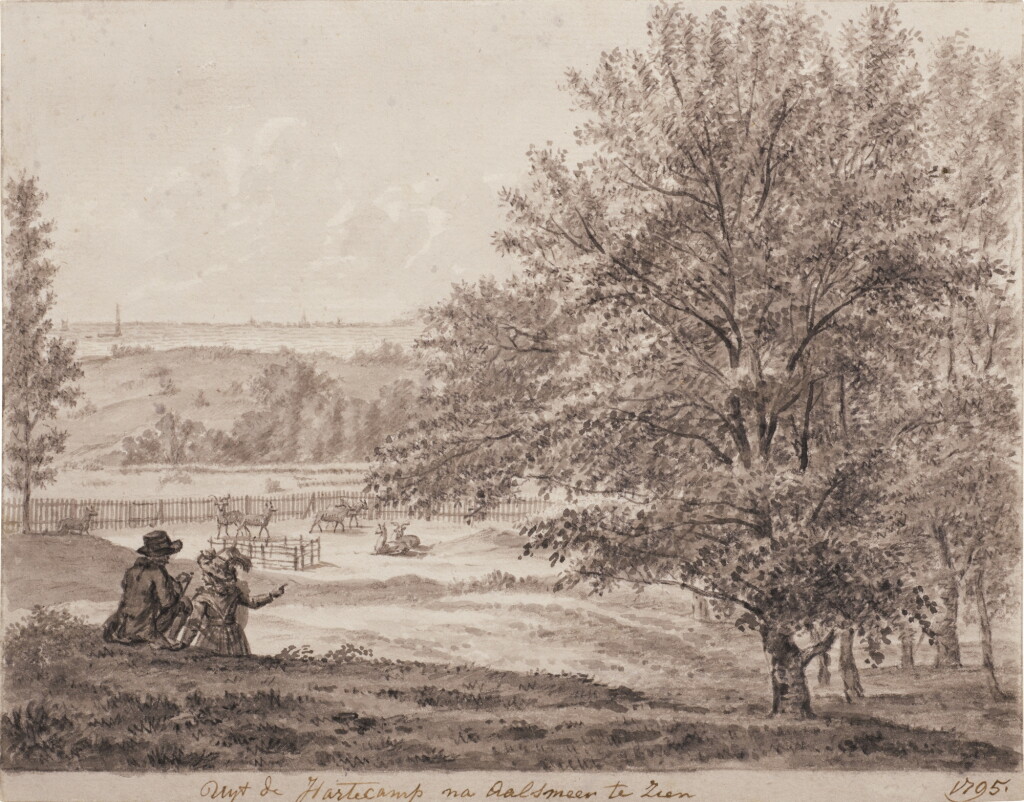 View full screen - View 1 of Lot 354. View of the Hartecamp, Aalsmeer in the background, 1795.