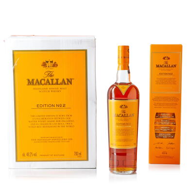 View full screen - View 1 of Lot 8143. The Macallan Edition No.2 48.2 abv NV (6 BT70).