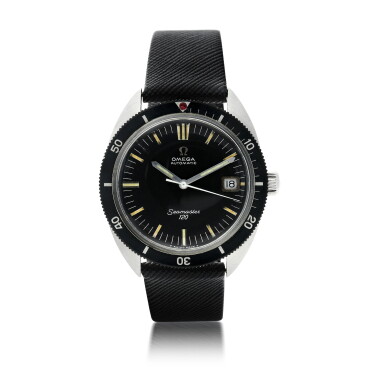 View full screen - View 1 of Lot 161. OMEGA | REFERENCE 166.027 SEAMASTER 120 A STAINLESS STEEL AUTOMATIC CENTER SECONDS WRISTWATCH WITH DATE, CIRCA 1969.