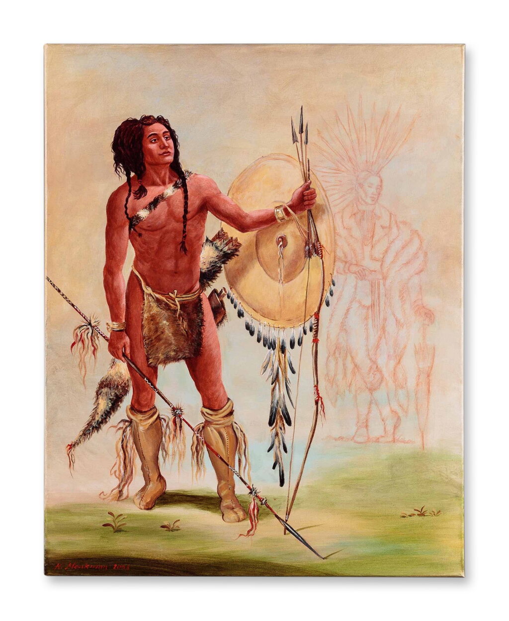 View full screen - View 1 of Lot 424. His-Oo-Sán-Chees (Little Spaniard, a Warrior) With Faint Heart 644.