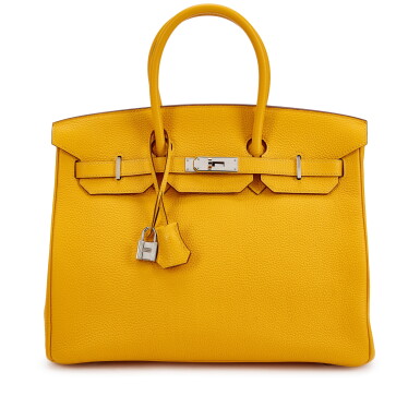 View full screen - View 1 of Lot 6069. Soleil Togo Birkin 35 Palladium Hardware, 2009.