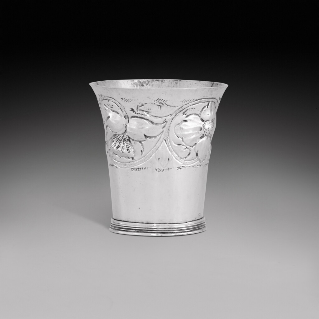 View full screen - View 1 of Lot 343. A small Charles II silver beaker, John Duck, London, 1682.