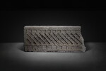 A group of three impressed gray pottery tomb tiles, Western Han dynasty
