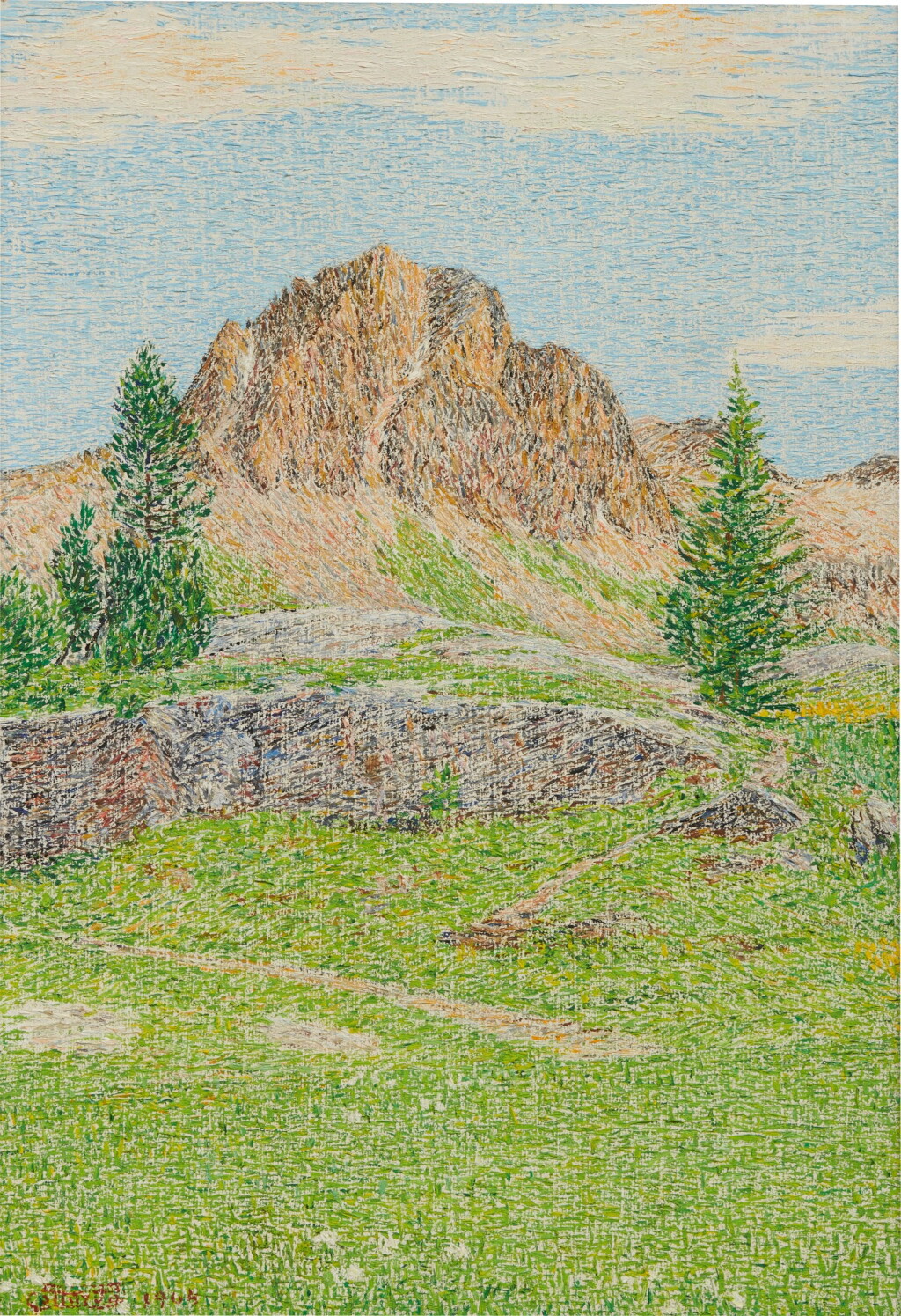 View full screen - View 1 of Lot 61. Piz Lagrev im Sommer, 1964.