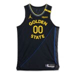 Jonathan Kuminga Golden State Warriors 2024-2025 Emirates NBA Cup Game Worn Statement Edition Jersey
