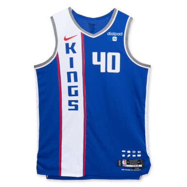 View full screen - View 1 of Lot 97. Harrison Barnes Sacramento Kings 2023-2024 In-Season Tournament Quarterfinals Game Worn City Edition Jersey.