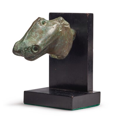 View full screen - View 1 of Lot 65. HENRY MOORE | MAQUETTE FOR ANIMAL HEAD.