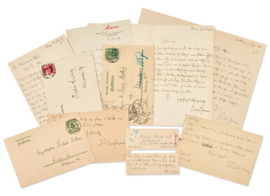 View full screen - View 1 of Lot 225. R. Strauss. Collection of eight autograph letters signed, 1893-1910.