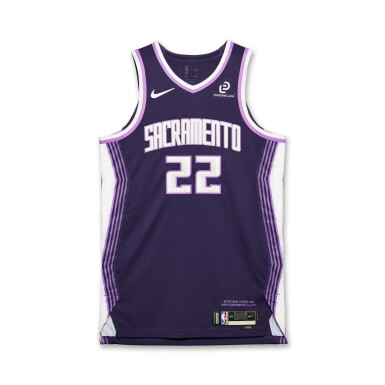 View full screen - View 1 of Lot 105. Devin Carter Sacramento Kings 2025-2026 Game Worn City Edition Jersey.