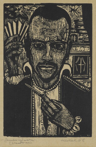 View full screen - View 1 of Lot 50. Zauberkünstler (Erinnerung an Paul Klee) (Dube W416).