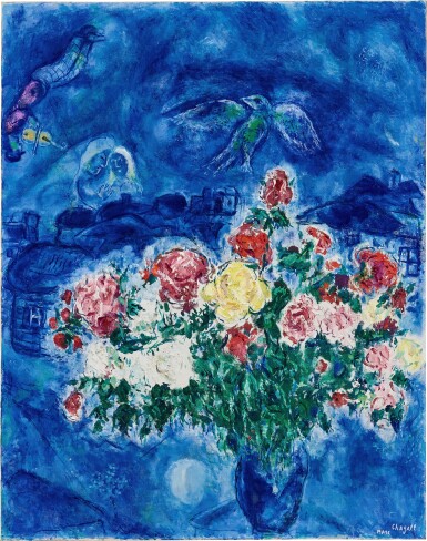 View full screen - View 1 of Lot 1025. Marc Chagall 馬克・夏加爾 | Les pivoines 牡丹.
