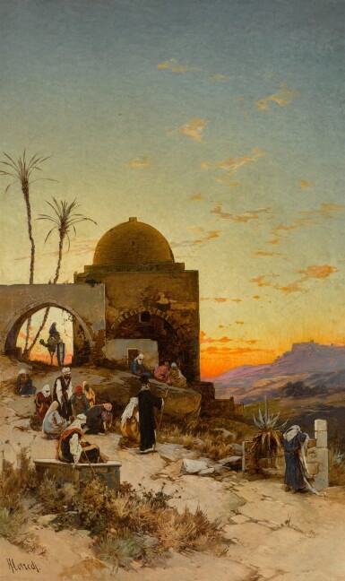 View full screen - View 1 of Lot 17. Evening Prayers Outside Jerusalem.