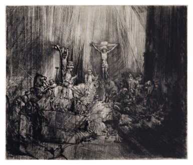 View full screen - View 1 of Lot 13. Christ Crucified between the two Thieves: 'The Three Crosses'.