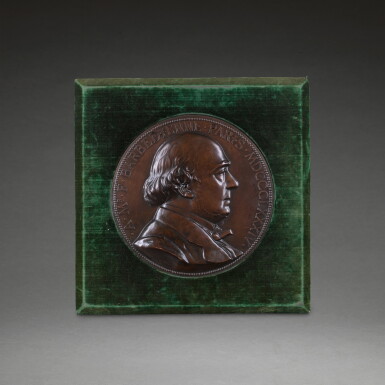 View full screen - View 1 of Lot 50. Roundel with a portrait of Ferdinand Barbedienne.