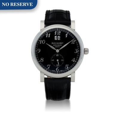 View full screen - View 1 of Lot 420. GRANDE DATE LIMITED EDITION STAINLESS STEEL WRISTWATCH WITH DIGITAL DATE DISPLAY CIRCA 2010.