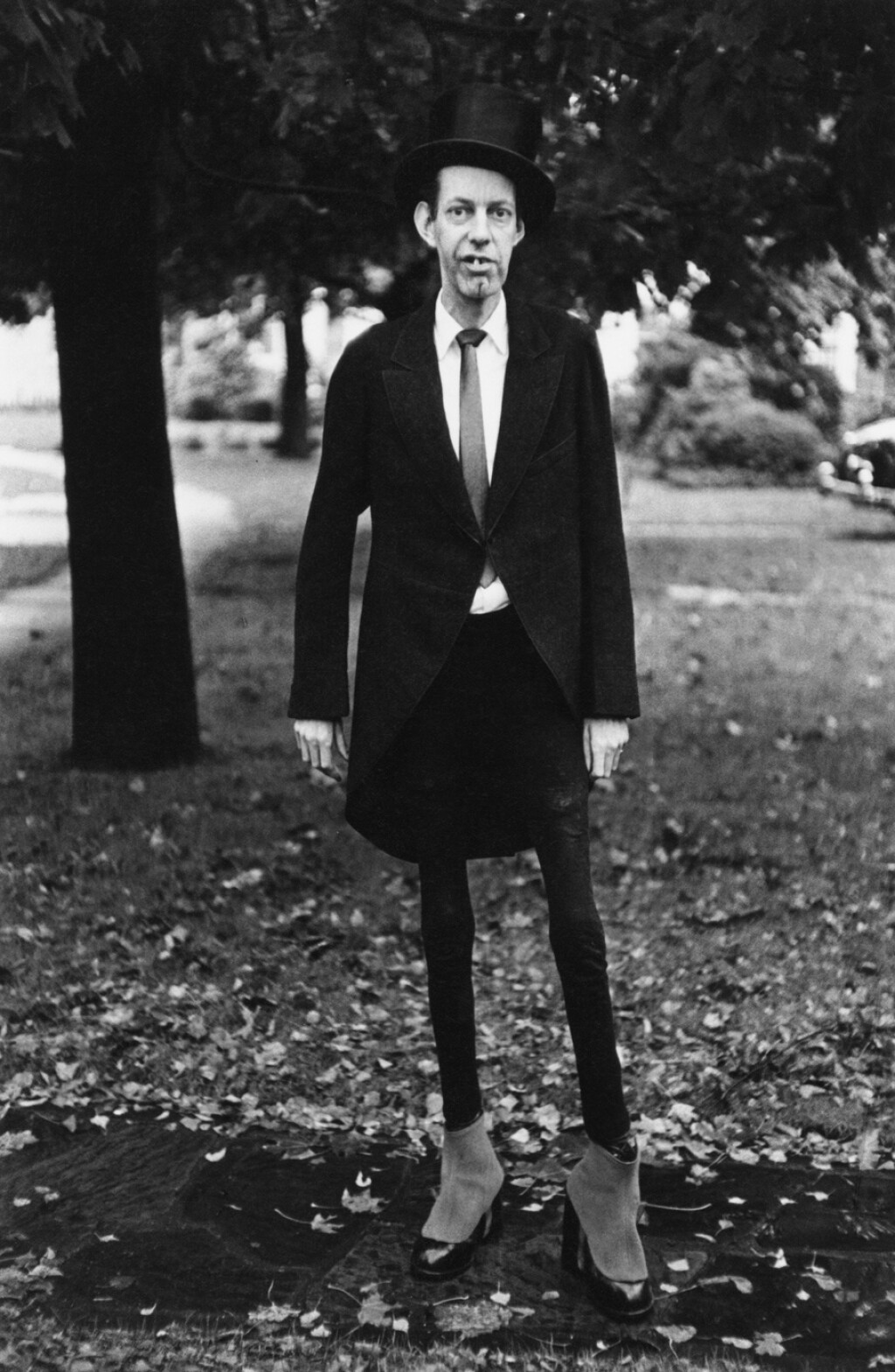 View full screen - View 1 of Lot 276. A Very Thin Man in Central Park, N.Y.C..
