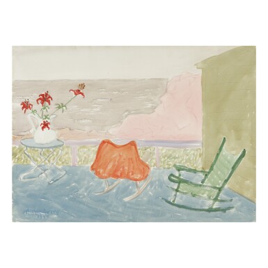 View full screen - View 1 of Lot 10. MILTON AVERY | SEA SIDE PORCH.