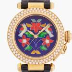 Reference 2469 Pasha | A limited edition yellow gold and diamond-set wristwatch with cloisonné enamel dial, Circa 2005