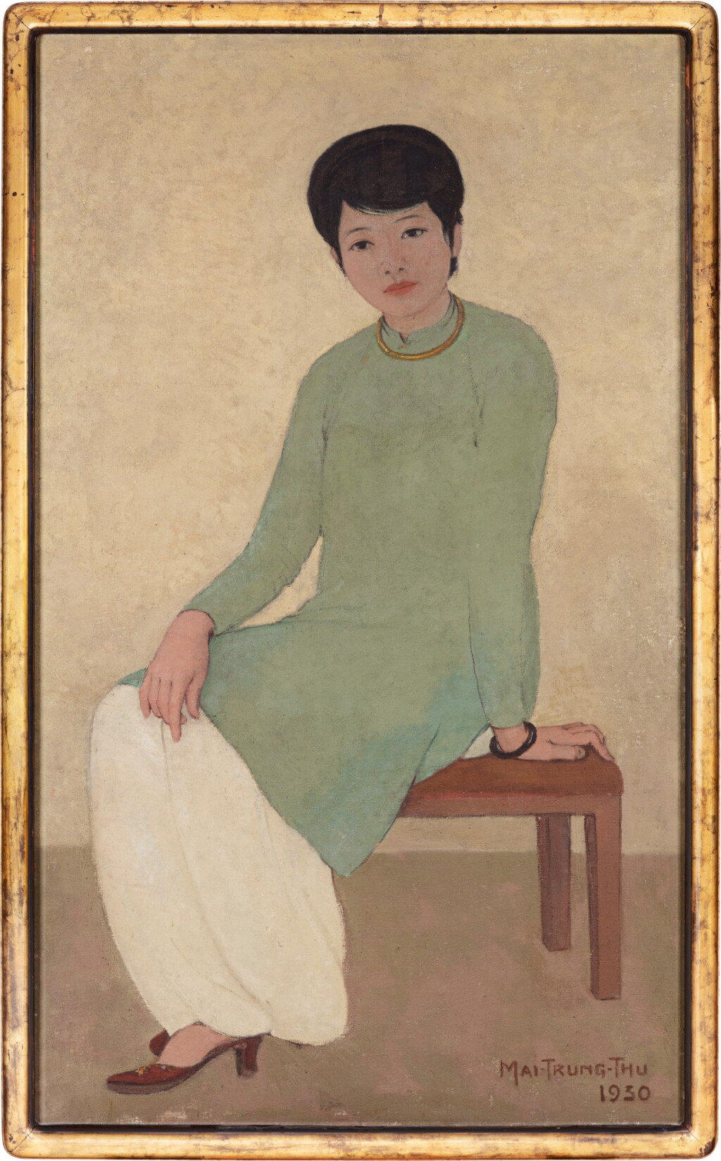 View full screen - View 1 of Lot 1026. Mai Trung Thu 梅忠恕 | Portrait de Mademoiselle Phuong 芳小姐的肖像.