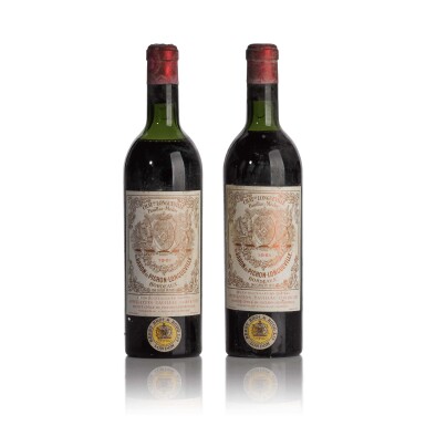 View full screen - View 1 of Lot 84. Château Pichon Longueville, Baron 1961 (2 BT).