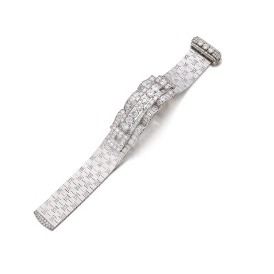 View full screen - View 1 of Lot 104. Van Cleef & Arpels | Diamond Bracelet, France 梵克雅寶 鑽石手鏈,法國.