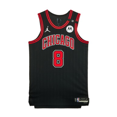 View full screen - View 1 of Lot 150. Zach LaVine Chicago Bulls 2024-2025 Game Worn Statement Edition Jersey.