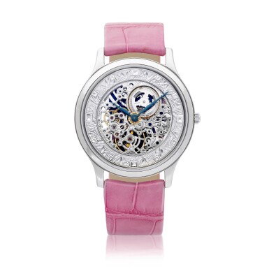 View full screen - View 1 of Lot 2256. Master Ultra Thin Squelette, Reference 145.3.79.S, No.1 | A limited edition white gold skeletonised wristwatch, Circa 2010 | 積家 | Master Ultra Thin Squelette 型號145.3.79.S | 限量版白金鏤空腕錶,約2010年製.