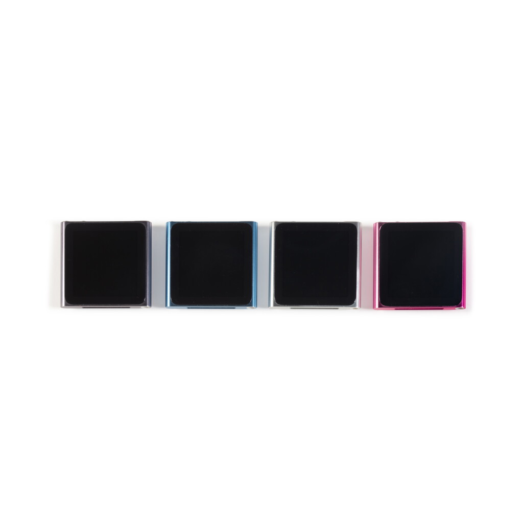 View full screen - View 1 of Lot 125. A set of four Apple ipod Nano, 6th generation (2010).